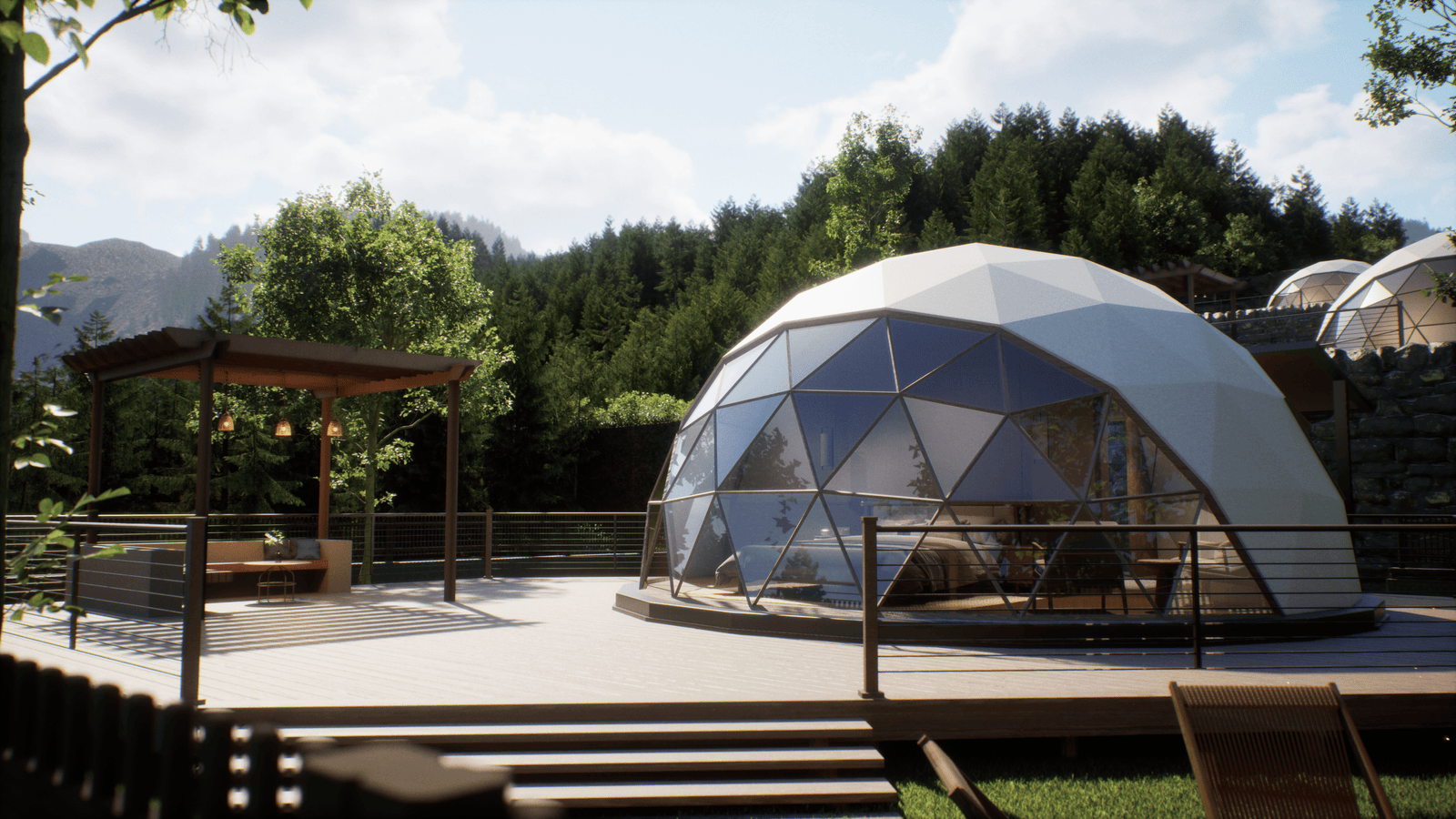 Invest in tourism potential plot with Dome Setup - Guaranteed Rental Returns